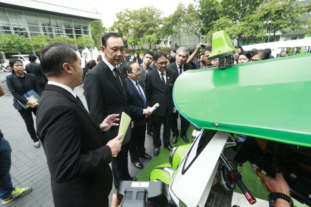 ภาพบรรยากาศงานเปิดตัวโครงการรถตุ๊กตุกไฟฟ้าฯ ชุดที่2